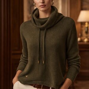 Ralph Lauren Olive Green Women's Sweater Medium
